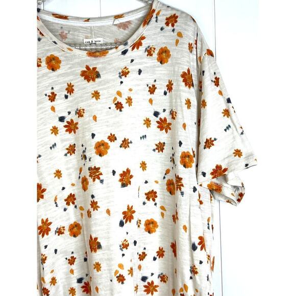 rag & bone Unisex Floral Graphic T-Shirt Size XXL - Picture 3 of 9